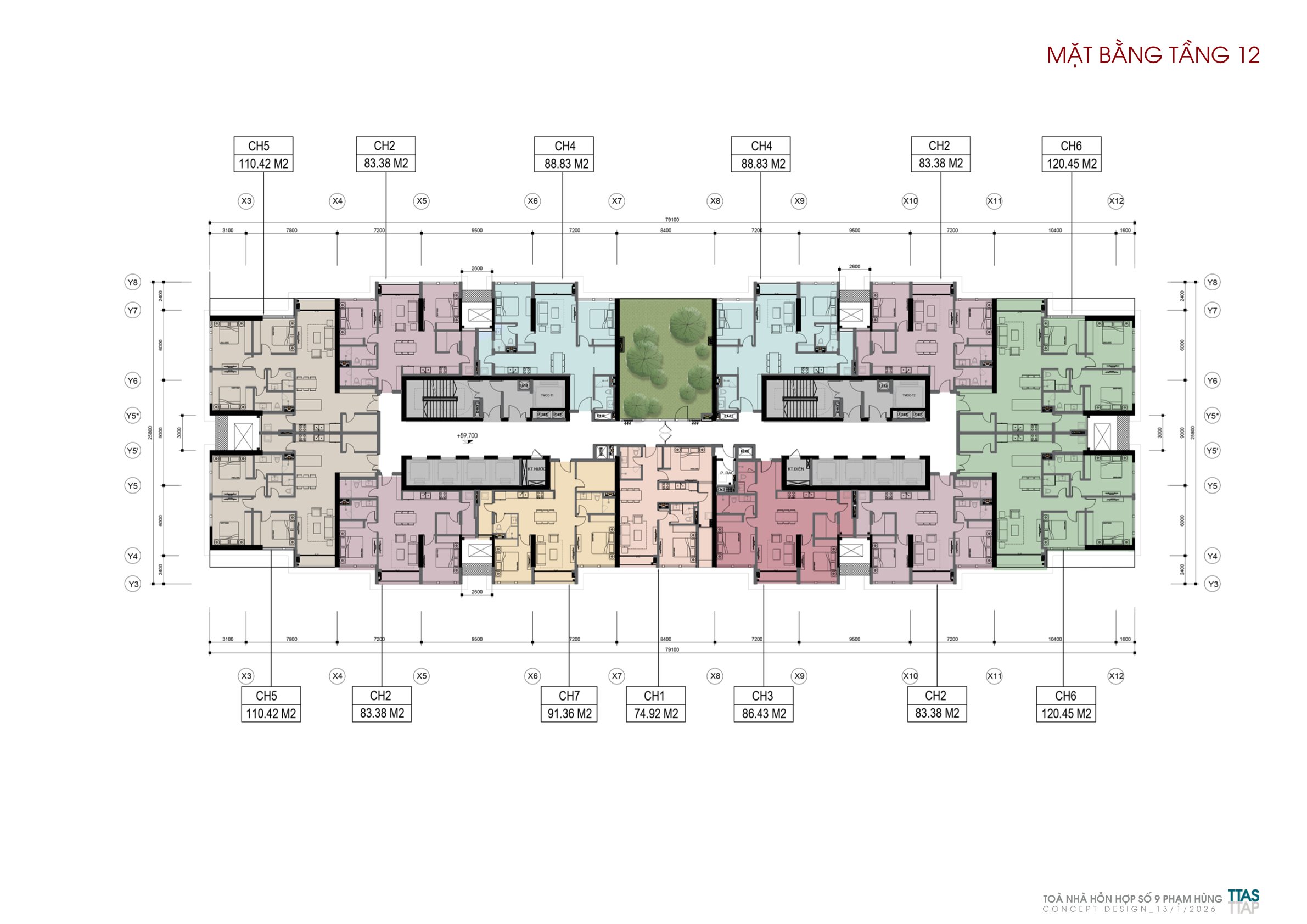 mặt bằng dự án grand era residence số 9 phạm hùng