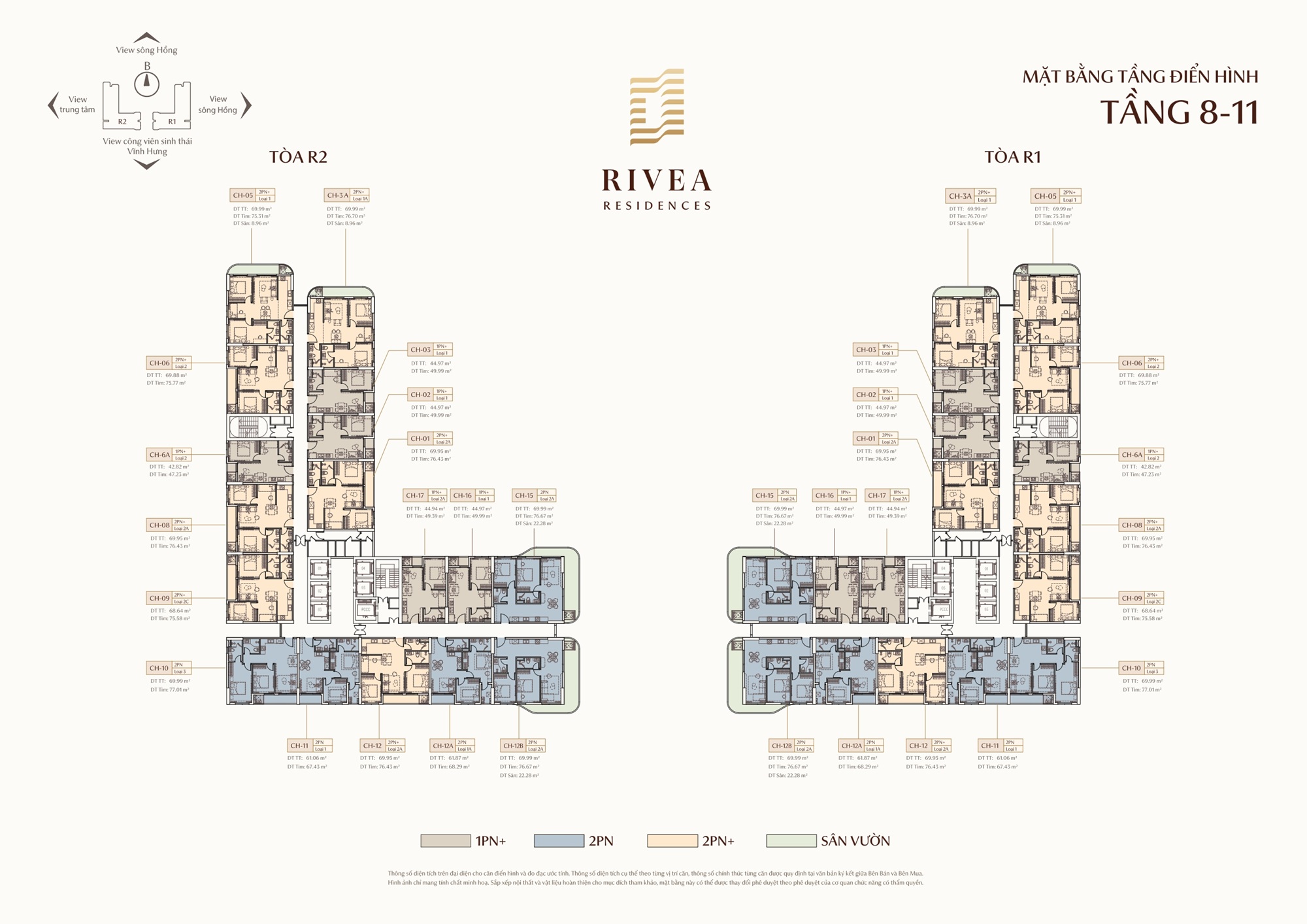 mặt bằng dự án rivea residences hà nội
