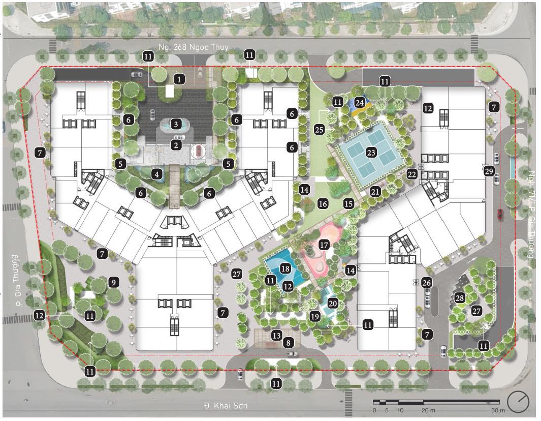 mặt bằng dự án the magnolia residences long biên