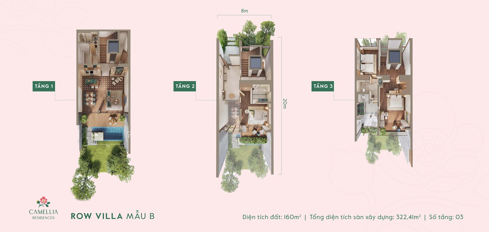 thiết kế biệt thự camellia residences thanh xuân valley