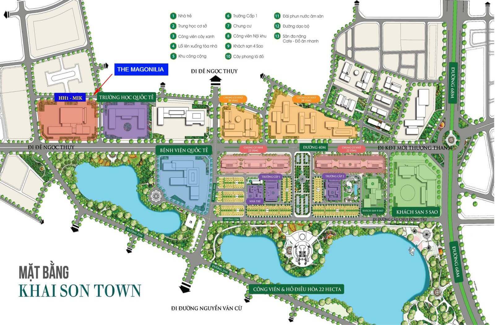 vị trí dự án the magnolia residences long biên