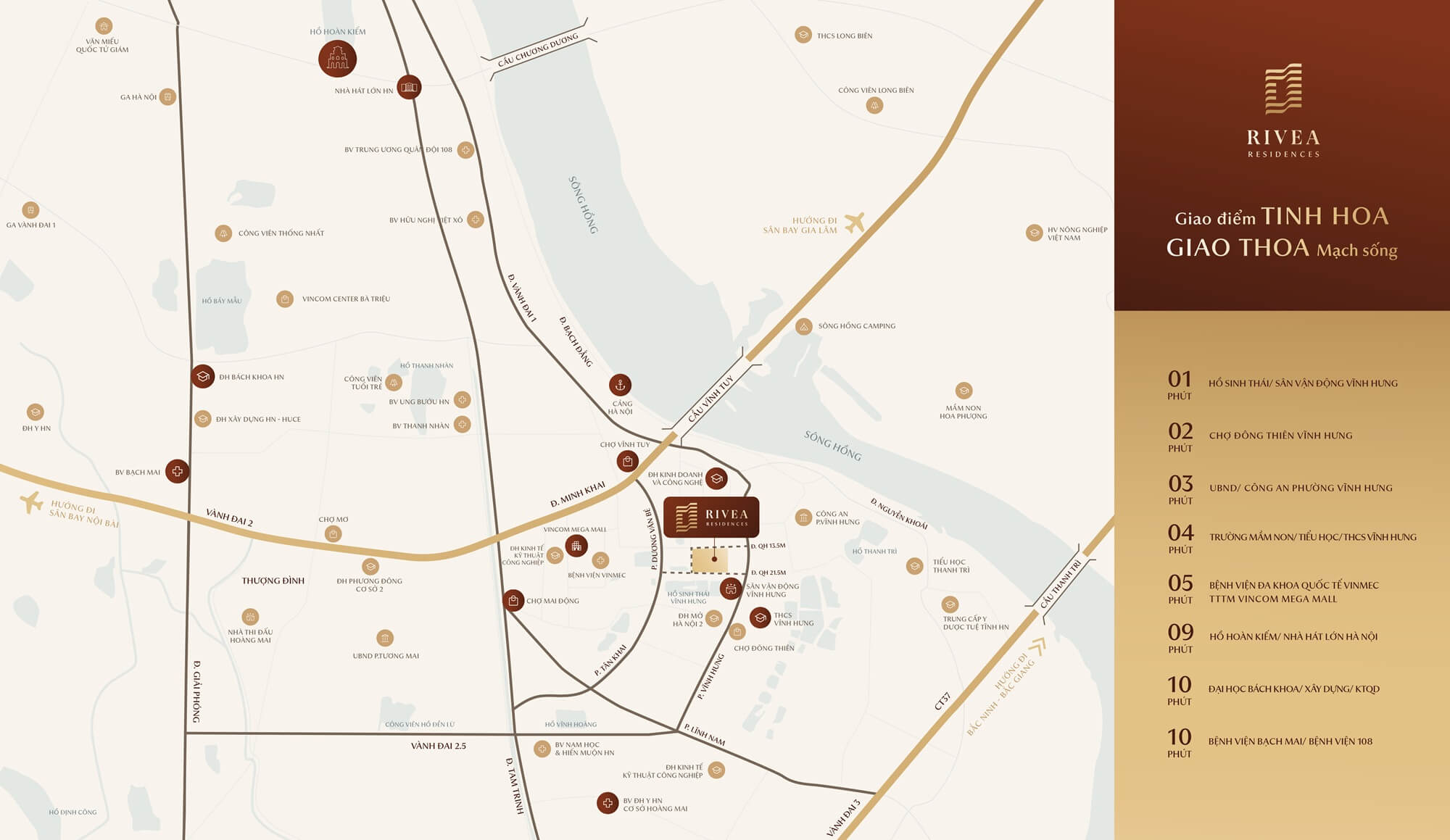 vị trí dự án rivea residences hà nội